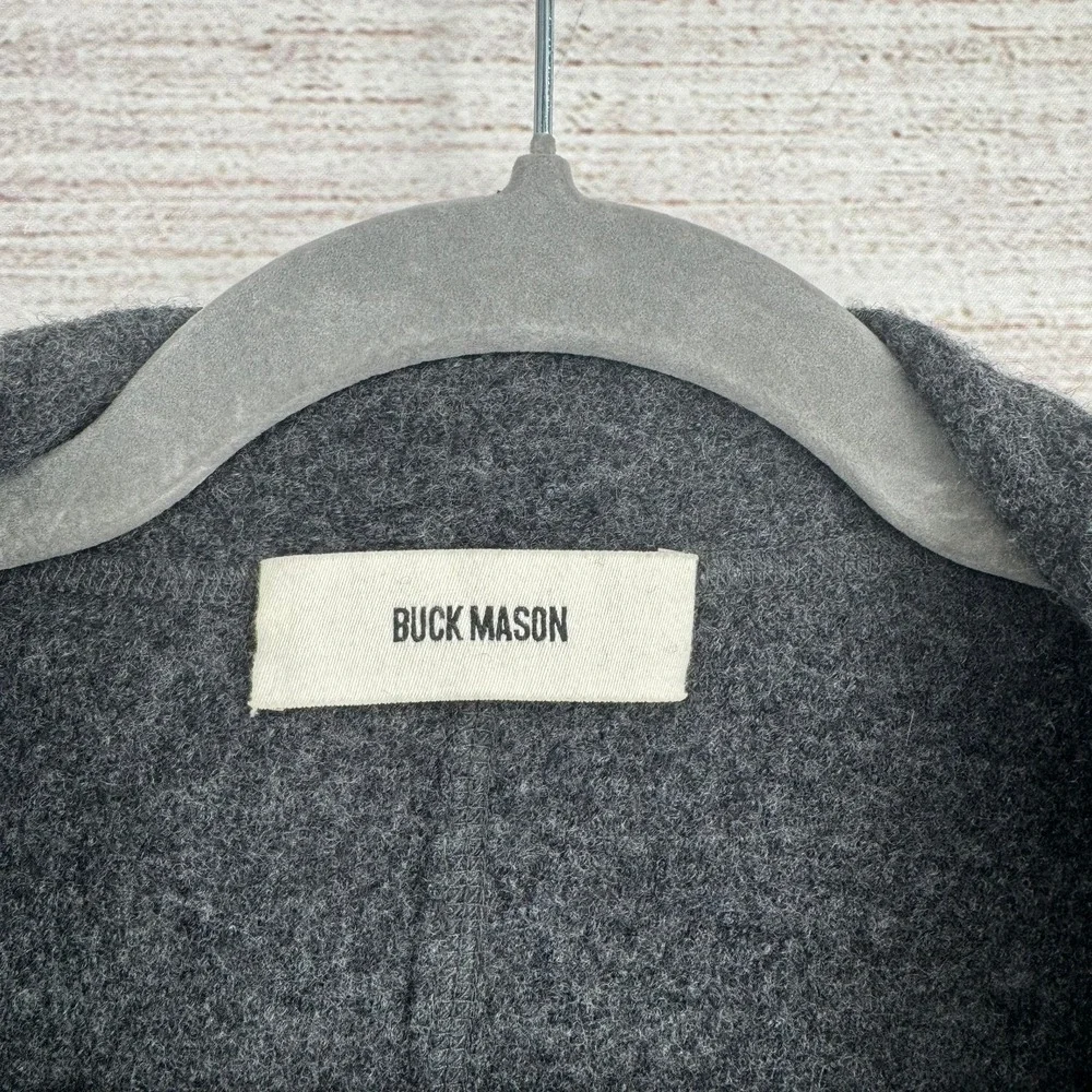 Buck Mason Wool Chore Coat Mens XXL Charcoal Grey 3-Button Blazer Jacket